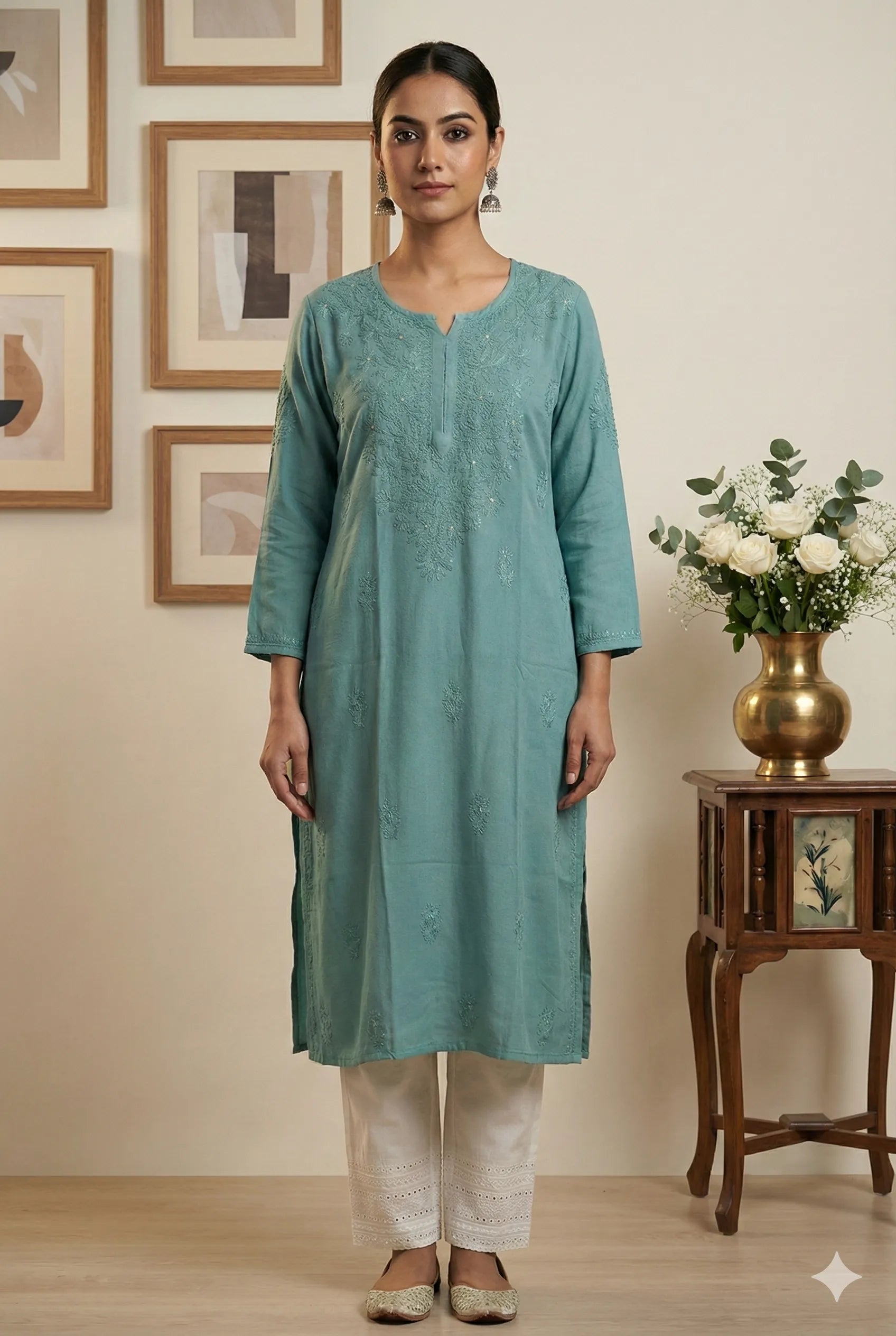 WATER LILY KURTA
