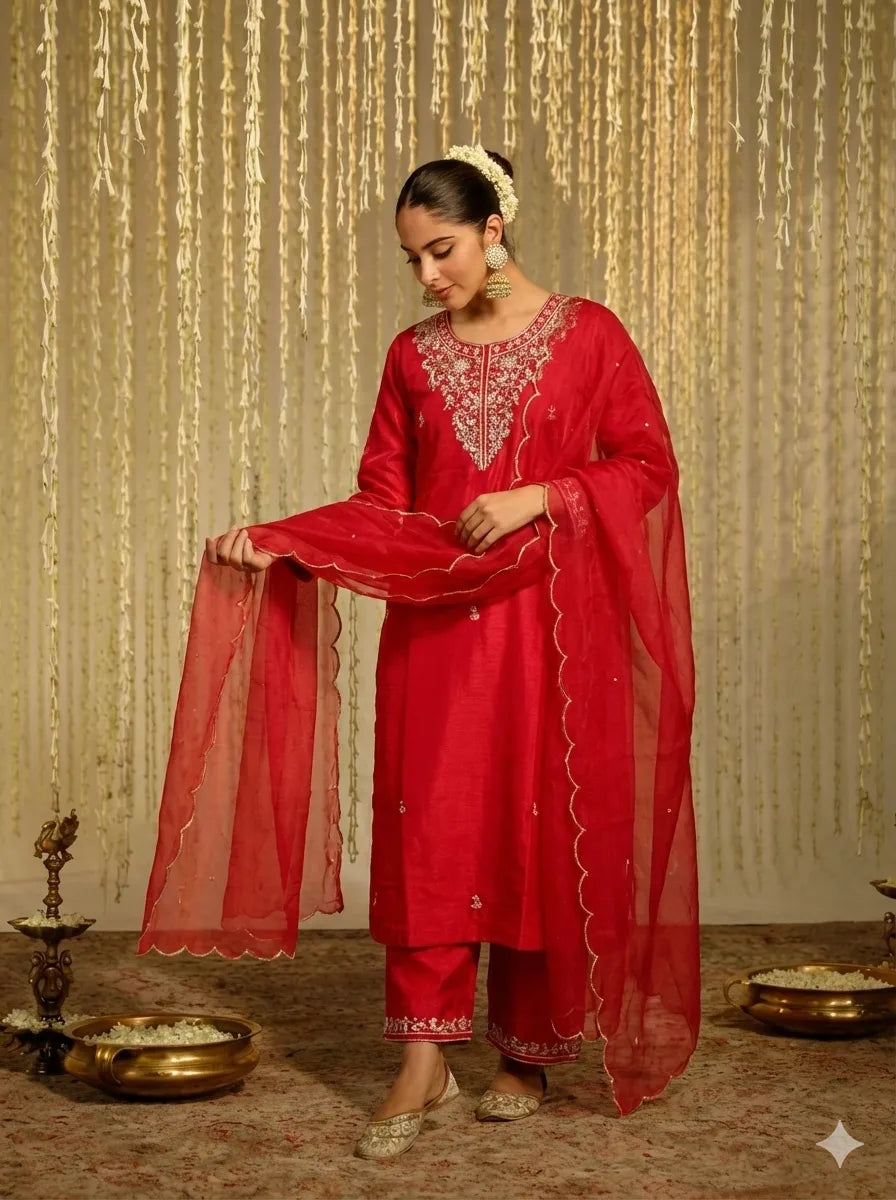 FIERY RED 3PC SET (K+B+D)