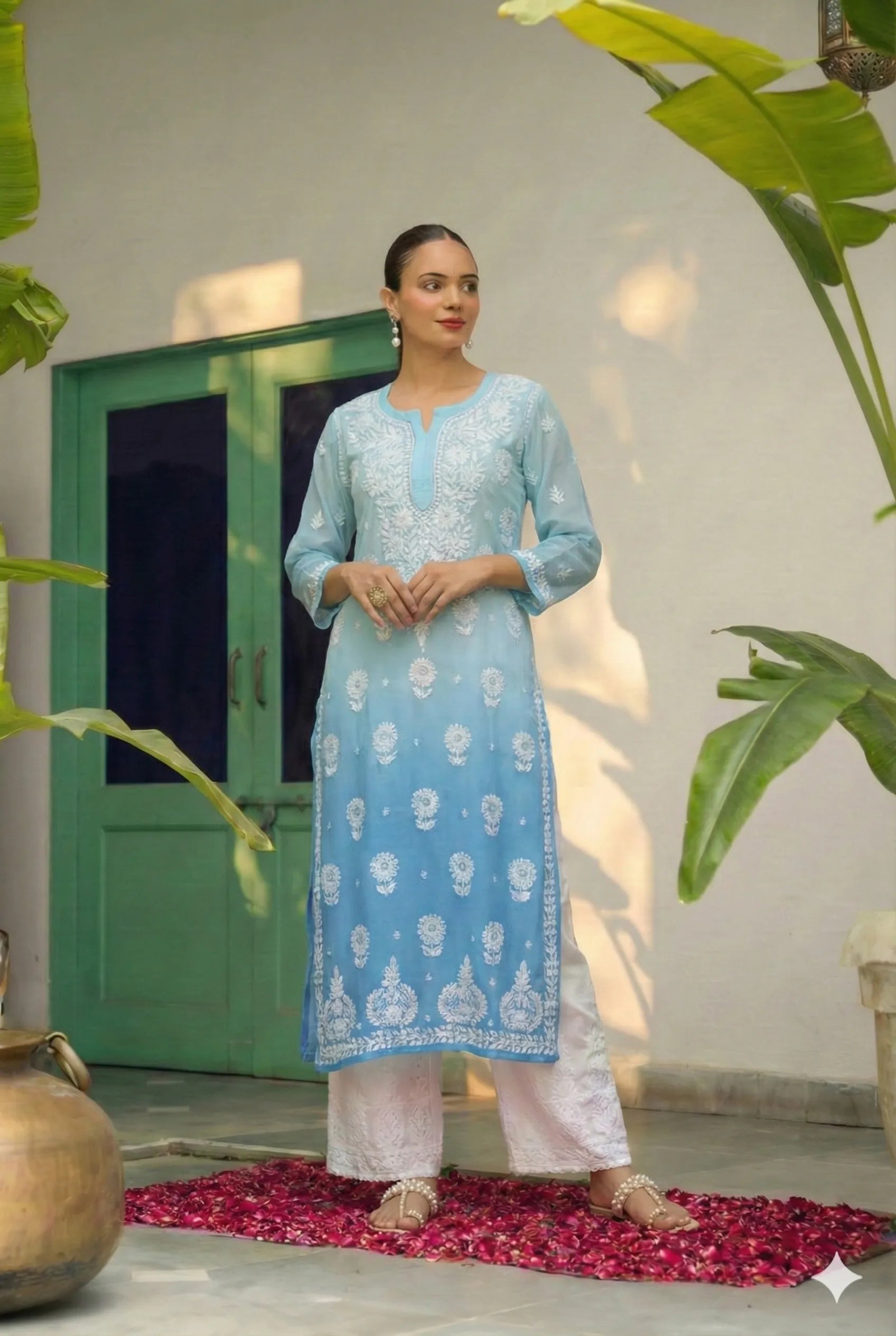 BLUE ORCHID KURTA
