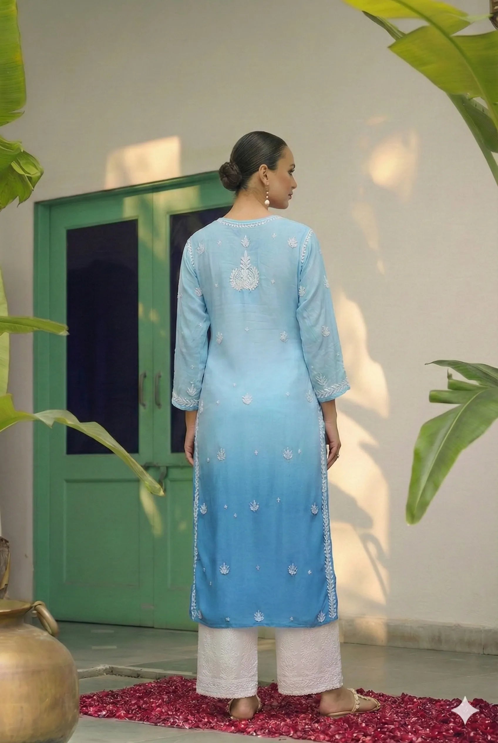 BLUE ORCHID KURTA (Muslin Silk)