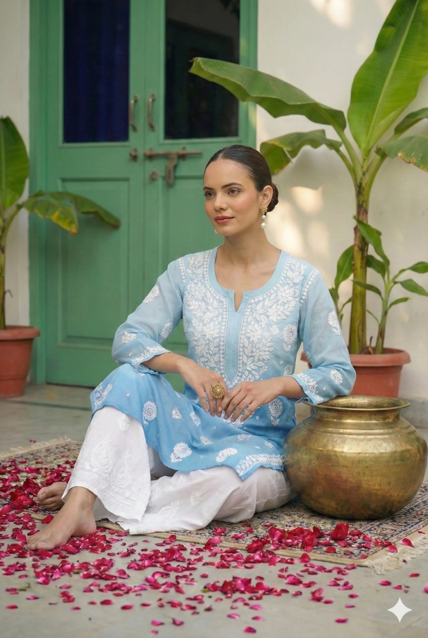 BLUE ORCHID KURTA
