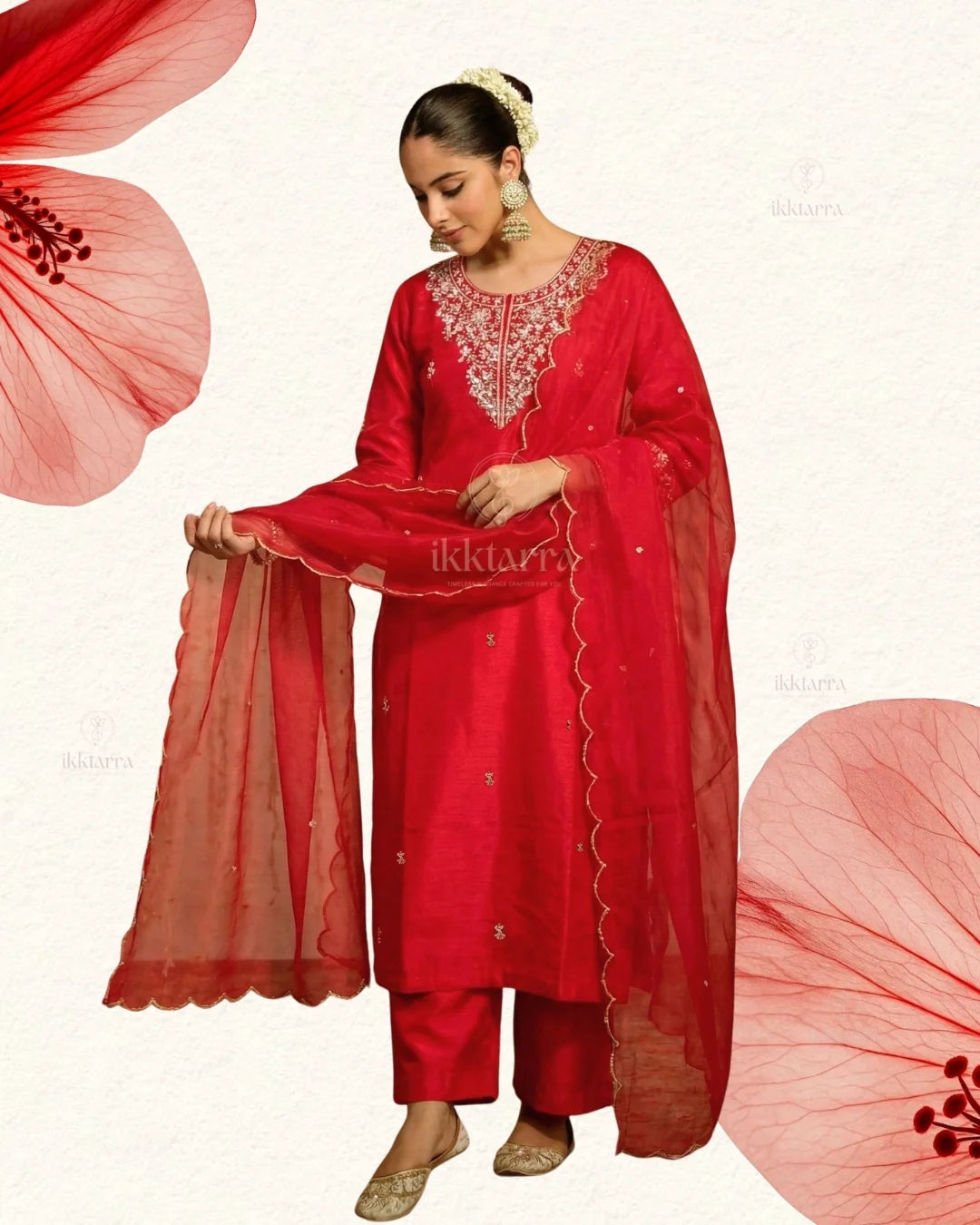 UTSAV Collection - Handcrafted Zardosi Ethnic Sets by IKKTARRA